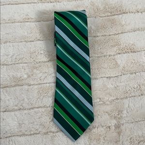 3/$10🙌 Arrow Green Diagonal Striped Tie